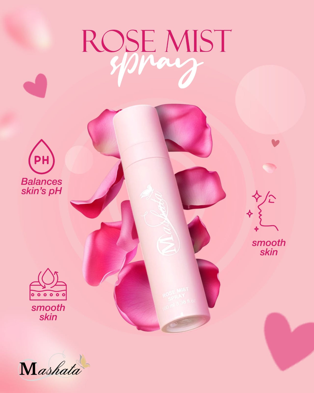 MASHATA DEWY ROSE MIST SPRAY
