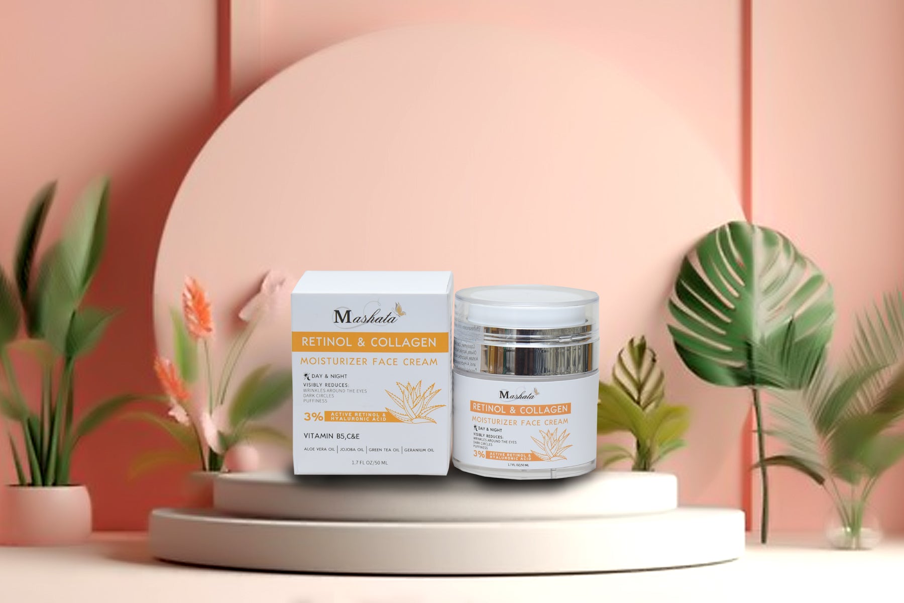 MASHATA RETINOL & COLLAGEN MOISTURIZER FACE CREAM