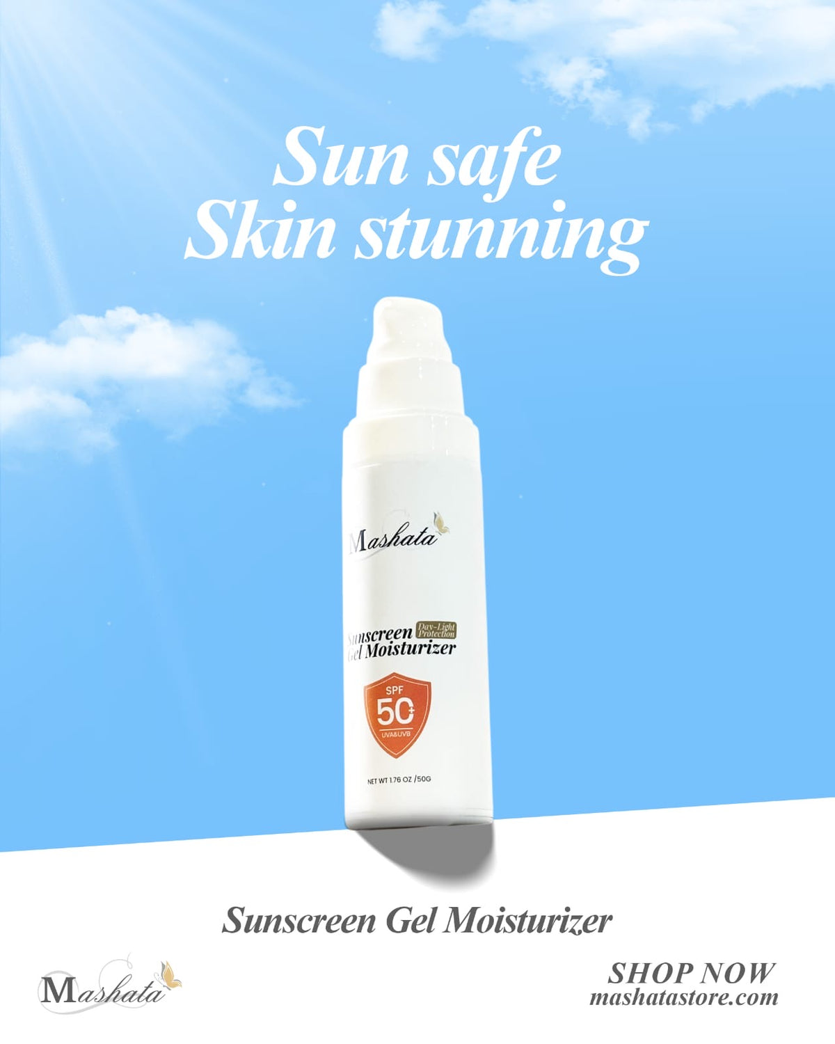 MASHATA SUNSCREEN GEL MOISTURIZER