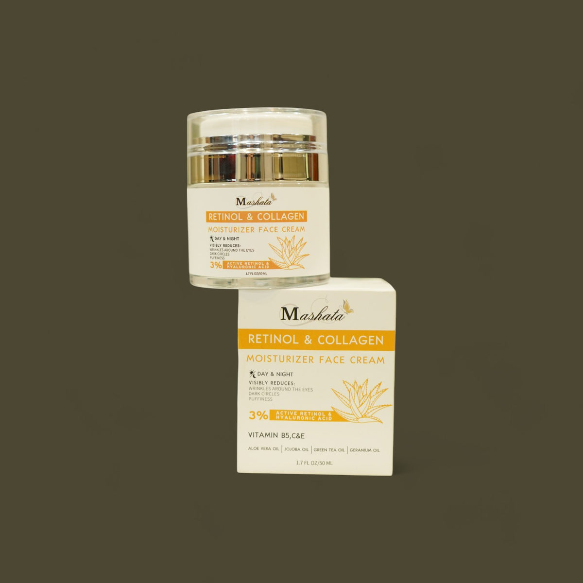 MASHATA RETINOL & COLLAGEN MOISTURIZER FACE CREAM